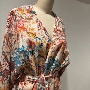 Zara NWT Floral Paisley Kimono